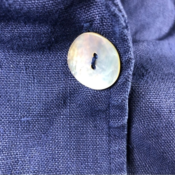 VTG Urban Works Womens Large 100% Linen Button Up Jacket w/ Pockets, Langelook - Picture 4 of 8